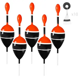 Slip Bobbers for Fishing,Balsa  Slide Fishing Floats Kit with Bobbers Stops,Slip Cork for Crappie Panfish Bass Trout