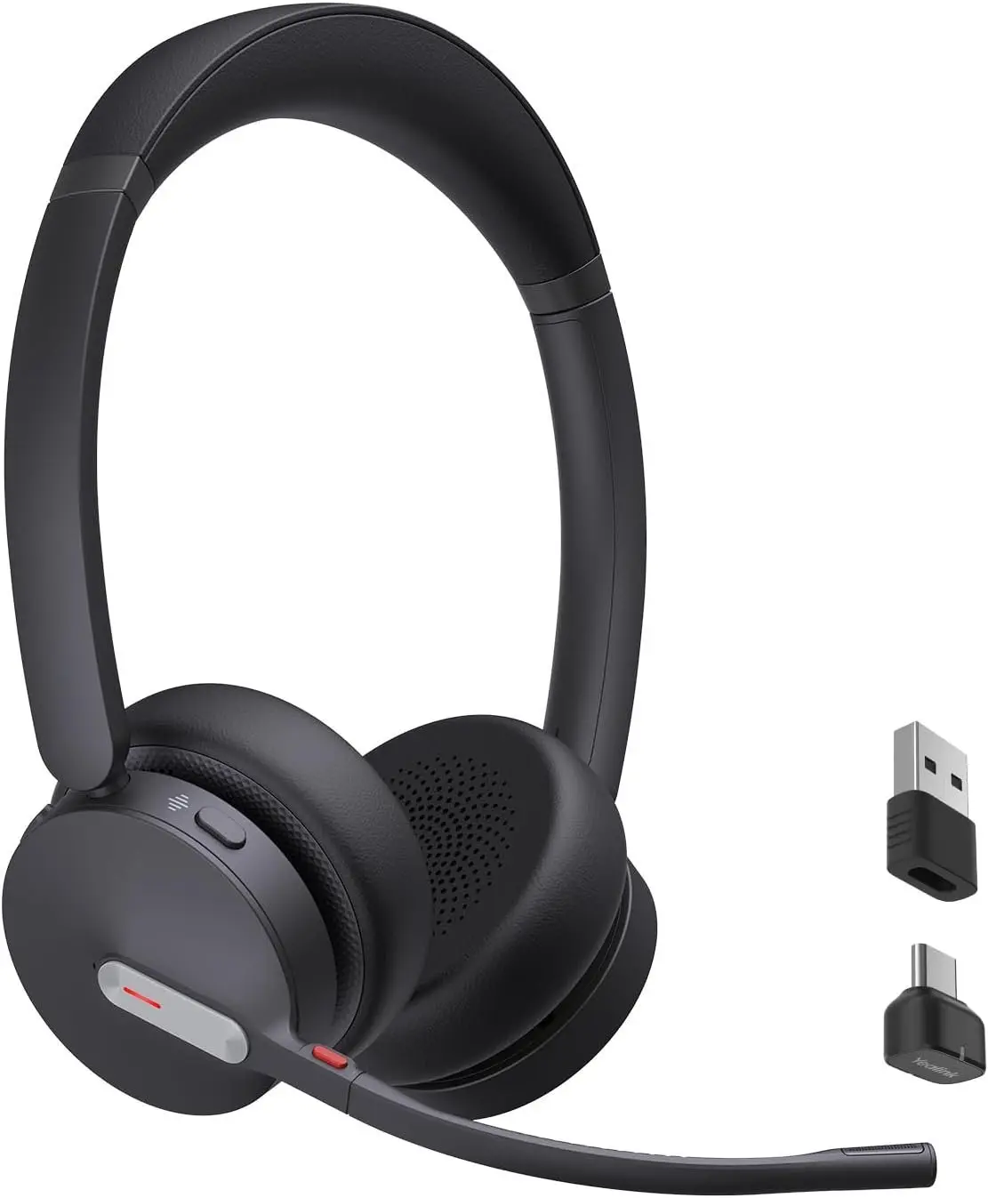 BH70 UC   Headset with Microphone for Work, up to 35h Talking , Teams UC Compatible Headsets for Computer Mobile, 147g Lightweight Headphone for Open Office 50m Range