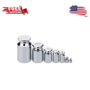 7 PCS Calibration Weights, Scale Weight Set 1g 2g 5g 10g 20g 50g 100g (Silver)
