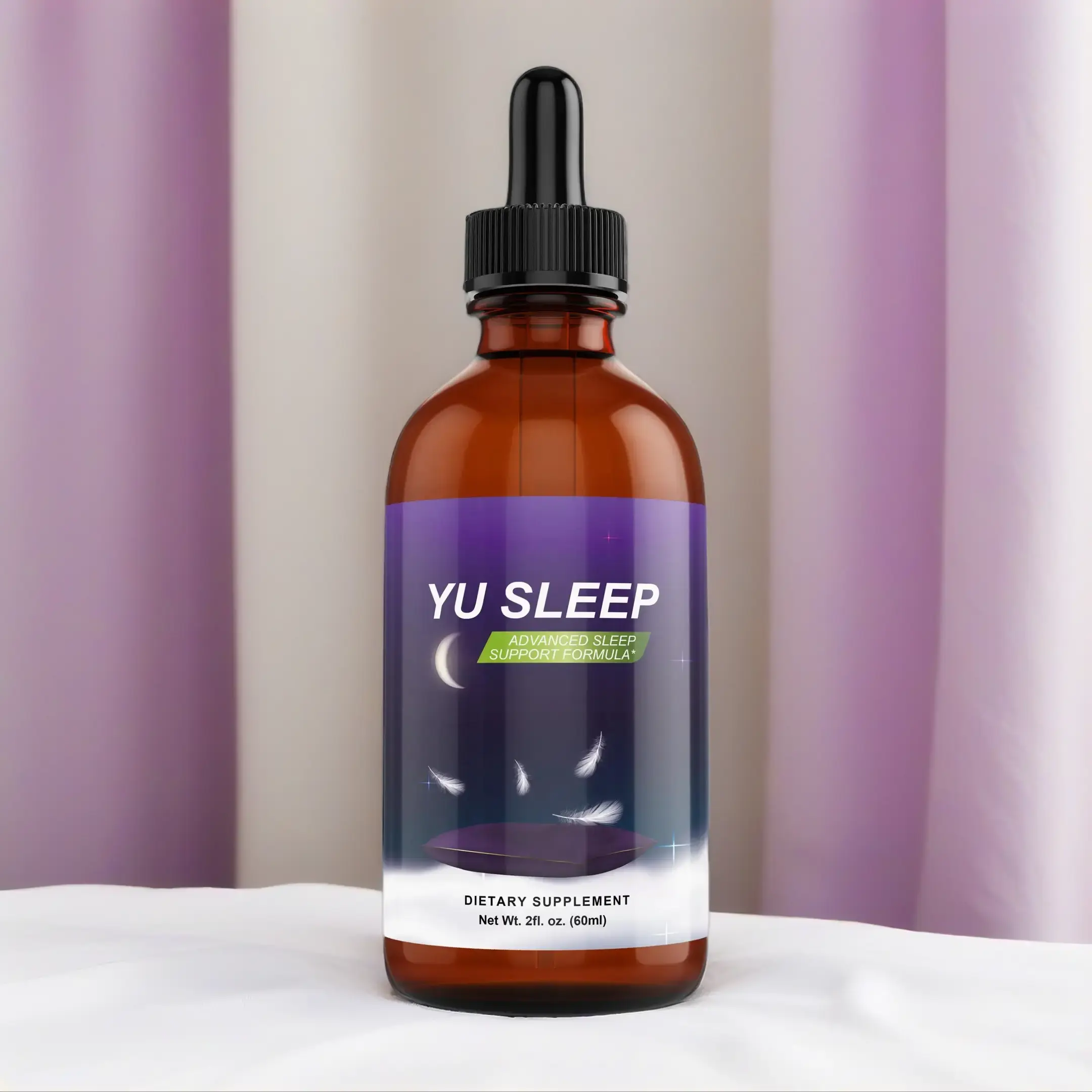 Yu Sleep - Advanced Nano-Enhanced Sleep Formula for Faster Falling Asleep & Refreshed Wake-Up - 2 fl oz Dietary Supplement