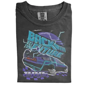 The Vintage Back to the Future Poster Style Comfort Color, Vintage Game Shirt, Gift for Men, Gift for Women, Crew Neck T-shirt, Trending T-shirt