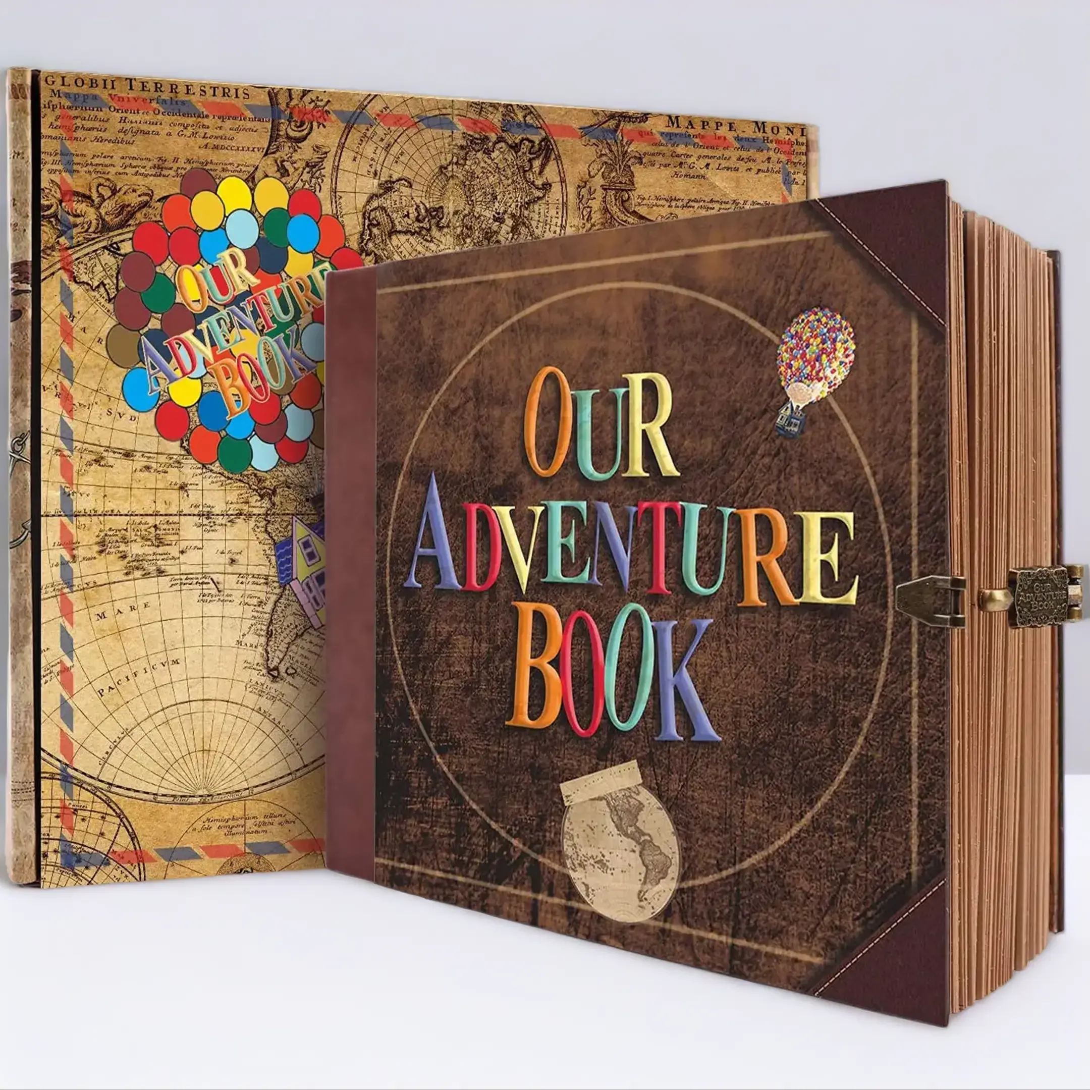 Our Adventure Book Travel Diary Themed Photo Book, 1/2 Sets Retro Style Travel Souvenir, Wedding Gift, Mother's Day Gifts