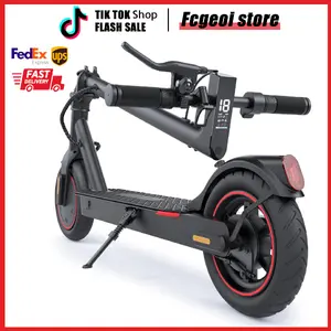 【Summervibes】Adult Electric Scooter 500W Motor 18 MPH Top Speed 8.5'' Tires 21 Miles Range IPX4 Water Resistant Foldable for Adults & Teens Dealsforyou