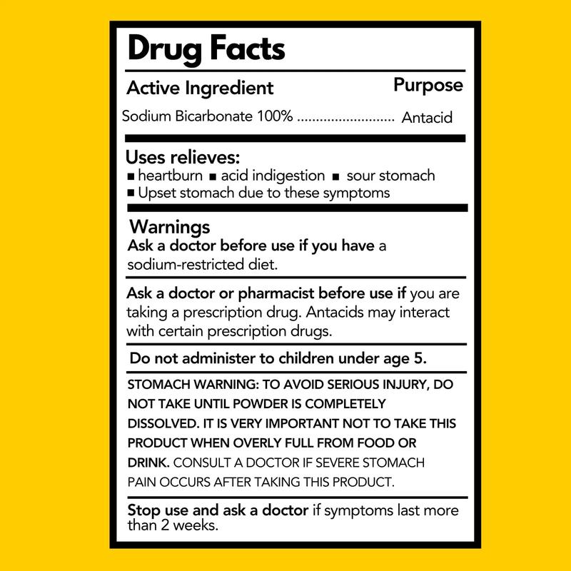 Arymar Pure Sodium Bicarbonate Powder 4 oz- Natural Baking Soda for Multi-Use