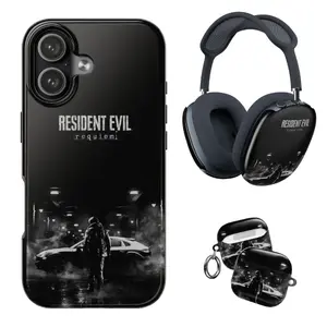 Resident Evil Requiem Phone Case, Leon Kennedy Horror Game Airpod Max Case, RD9 Merch Gift, Case for iPhone 17-11, AirPods Case, Airpod Gen 1-4
