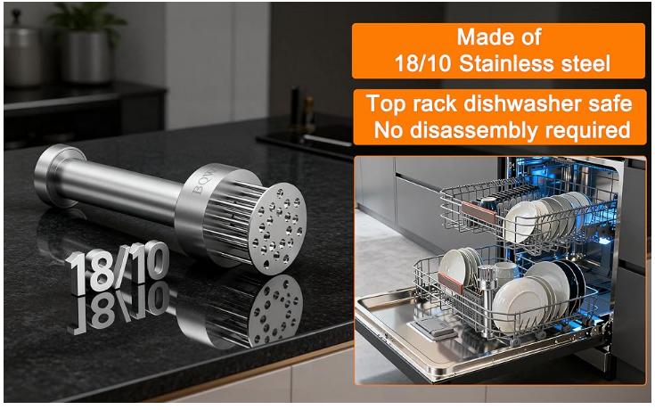 Stainless Steel Meat Tenderizer Tool with 21 Sharp Needles - A Meat Tenderizer Mallet for Chicken and Beef, Durable Meat Mallet Hammer, Easy-Grip Meat Hammer Tenderizer