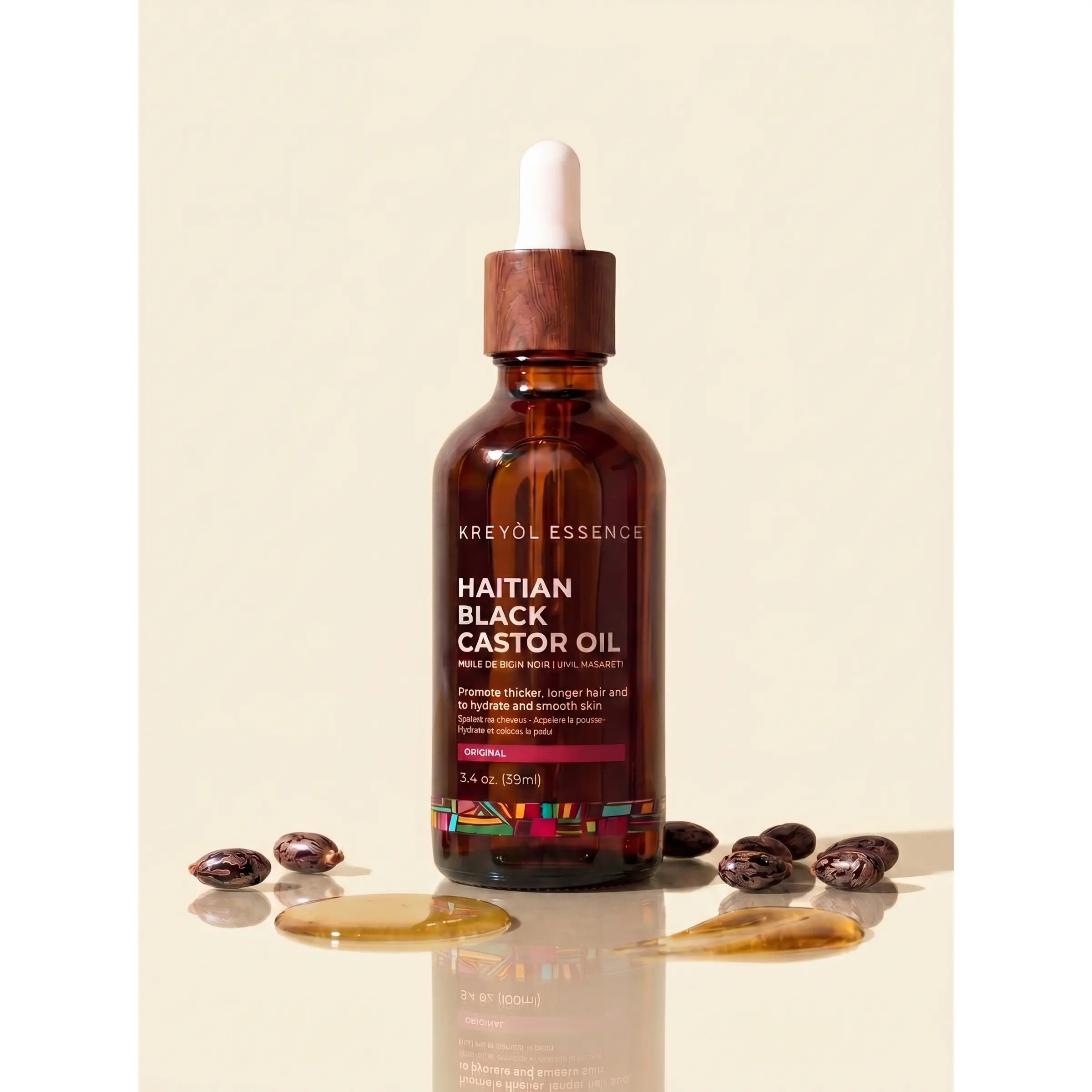 Haitian Black Castor Oil - Original Unscented Scalp Oil (2oz)
