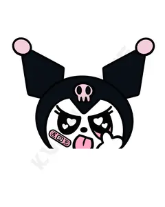 Tongue out Finger Up Peeker Sticker