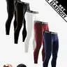 5-Pack Men's Athletic Pants, Quick-Dry Breathable Running Pants, High-Stretch Polyester Spandex Training Pants, Suitable for Gym Workouts, Running, Everyday Casual Active Wear, Activewear Bottoms, Athletic Clothing