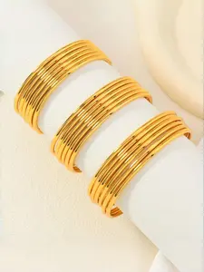 Women's Elegant Minimalist Bangle Bracelets, Trendy Exquisite Bangle Bracelets, Chic All-match Vintage Jewelry As Gift for Girlfriend, Trendy Jewellery Accessories
