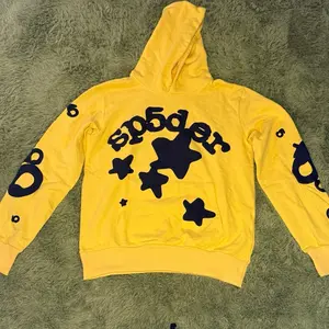 Yellow Spider Hoodie, Casual Long-Sleeve Pullover for Men-Women, Soft Cotton Daily Wear