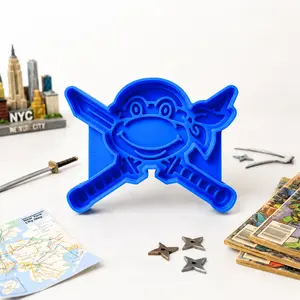 ZaveryVerse Leonardo TMNT Official Nickelodeon Licensed Silicone Mold | TMNT Collection #1 | BPA-Free Food Grade | Chocolate, Resin, Candles, Soap, Pancakes | Collectible Gift for TMNT Fans