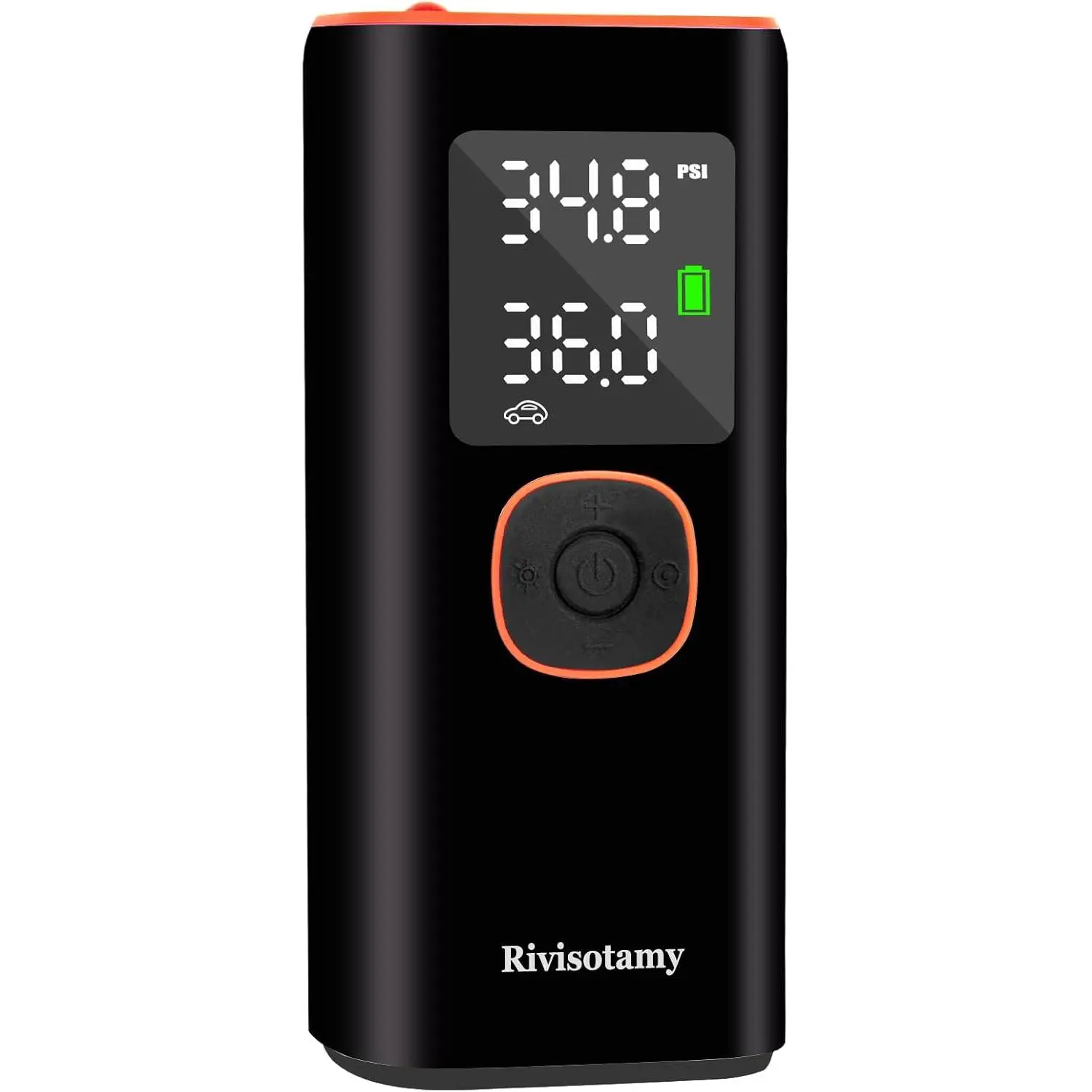 Cordless Portable Air Compressor Tire Inflator - 6000mAh Battery, 160PSI, 3-Mode Flashlight, LED Display - Automotive Inflator for Car, Motorcycle