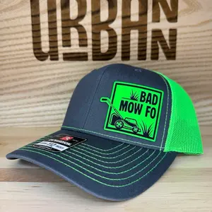 Bad Mow Fo Hat, Lawnmower, Yard work, Landscaping, Richardson 112 Trendy Unisex