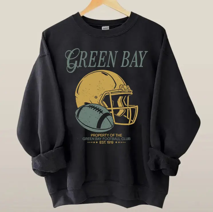Green Bay Football Vintage Sweatshirt, Retro Green Bay Football 90s Sweatshirt, Game Day Gift Fan