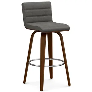 Roland Swivel Bar Stool in Linen
