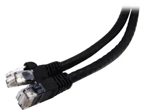 Nippon Labs CAT6MB-75BK 75 ft. CAT 6 UTP Injection Molded Boot Patch Ethernet Cable, Black