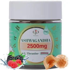 [GoGumii]Ashwagandha & L-Theanine Gummy - Mixed Berry, Vegan, Plant Based, Non-GMO, Gluten-Free& Gelatin Free.