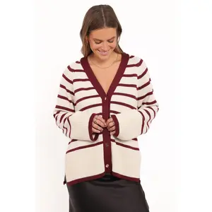 Aydee Cardigan - Cherry Stripe