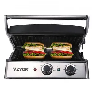VEVOR Commercial Electric Griddle, 14.5" 1500W Indoor Countertop Grill