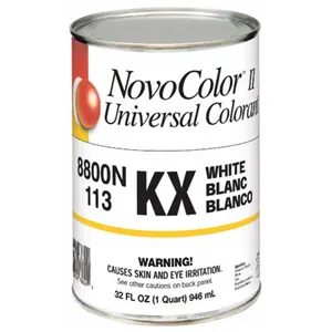 212 MAIN Valspar KX White NovoColor 2 Automotive Paint, 1 Qt Ape-Free Universal Mix Easy-Pouring Car Paint Care Solution