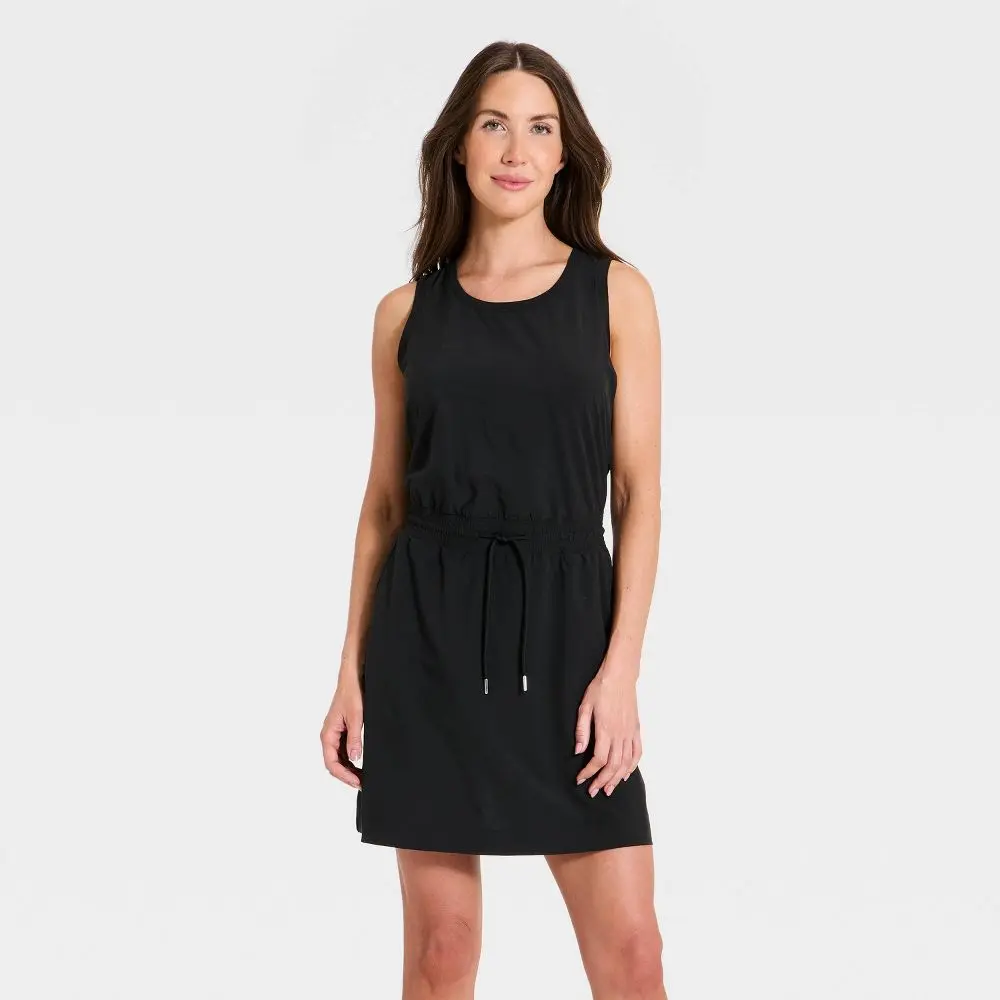 Women's Spandex Pullover Active Dress - Light Fabric, Drawstring Style, All In Motion, for Travel & Sports