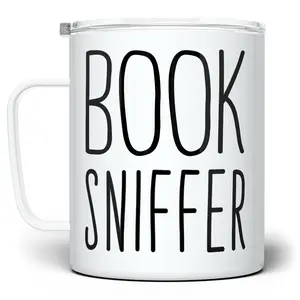 LOFTIPOP Book Sniffer Coffee Mug, Funny Bookish Reading Lover Cup, BookTok Bibliophile Gifts, Designed and Printed in the USA by Loftipop
