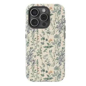 for iPhone 16 ProMax Glossy-Vintage Botanical |   Floral | Cover Suitable for IPhone17 16 15 14 13 12 Max Pro