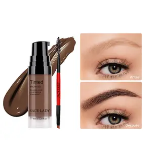 SACE LADY Long Lasting Eyebrow Gel Waterproof Pigemented Tinted Eye Brow Cream Makeup Kit Dark Brown Flawless SummerFinds