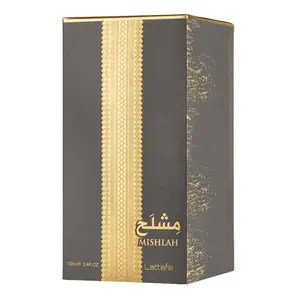 Lattafa Mishlah Unisex Eau de Parfum Spray - 3.4 oz Aromatic Woody Amber Fragrance (Beauty & Personal Care)