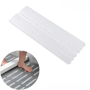 Non-Slip Bathroom Mat Strips, PEVA Strong Adhesive Safety Stickers. Waterproof, Anti-Mold, Wear-Resistant. Peel & Stick, Tool-Free Floor Protection.