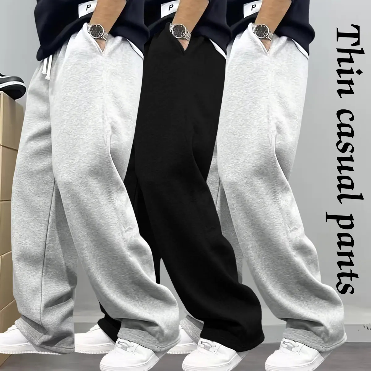 Light Gray + Black + Light Gray