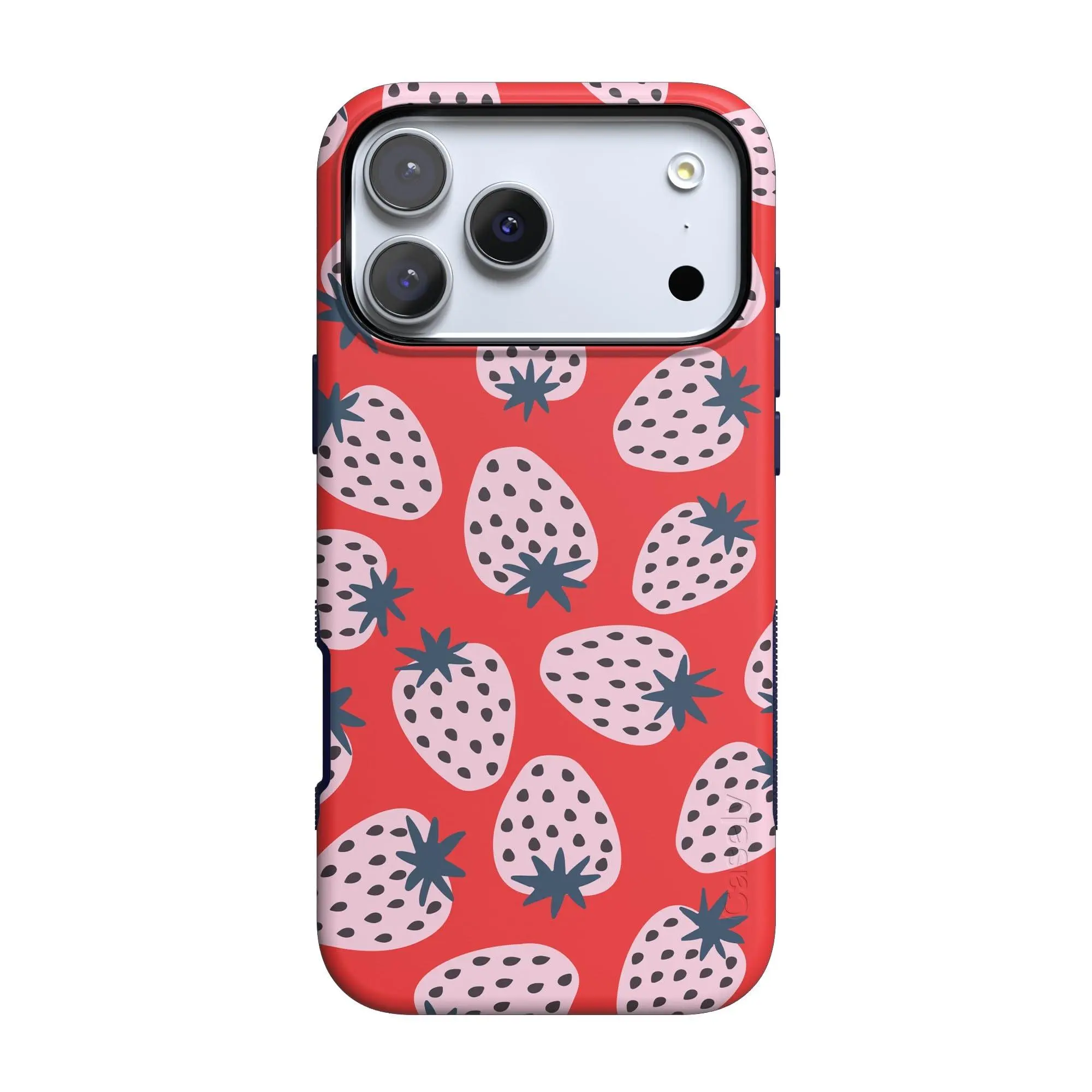 Casely iPhone 17 Pro Case | I'd Pick You | Red Strawberry | Bold Protective Design | Compatible with MagSafe