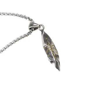 Vintage Wishing Stone Pendant Necklace Sweater Chain Adjustable Neckchain