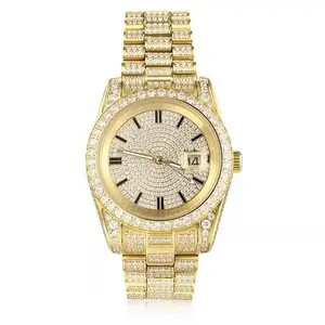 The President - 18K Gold Diamond Watch by Bling Proud