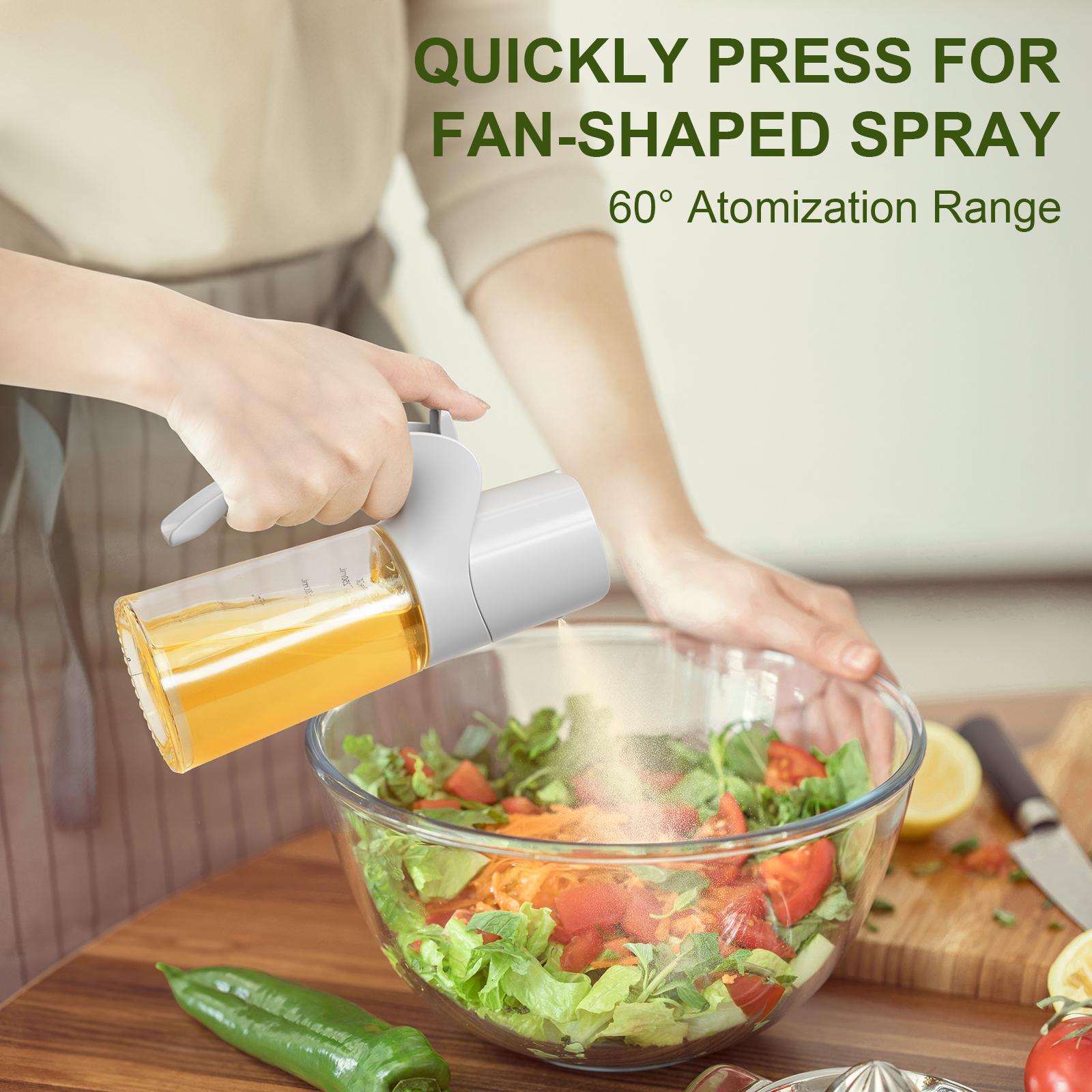 Ultrean Oil Sprayer for Cooking 10oz/300ml Olive Oil Dispenser Bottle, Fine Mist Oil Mister for Air Fryer, BBQ, Baking, Salad, Grilling & Roasting, Leak-Proof Kitchen Gadget
