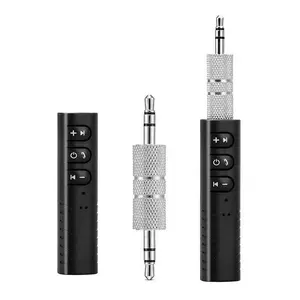 Wireless Bluetooth Receiver - 3.5mm AUX Audio Stereo Adapter, Bluetooth Device with Easy Control for Hands-Free Car Use and Music Streaming