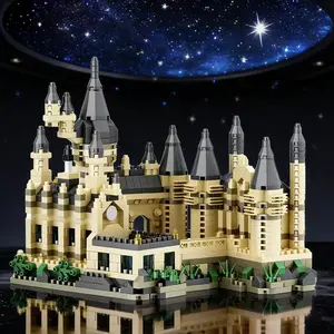 Movie Theme Hogwarts Puzzle 1500 Pieces, Blue Fresh Color, Abs Eco-Friendly Material, Easy Assembly Living Room Decorative Ornament