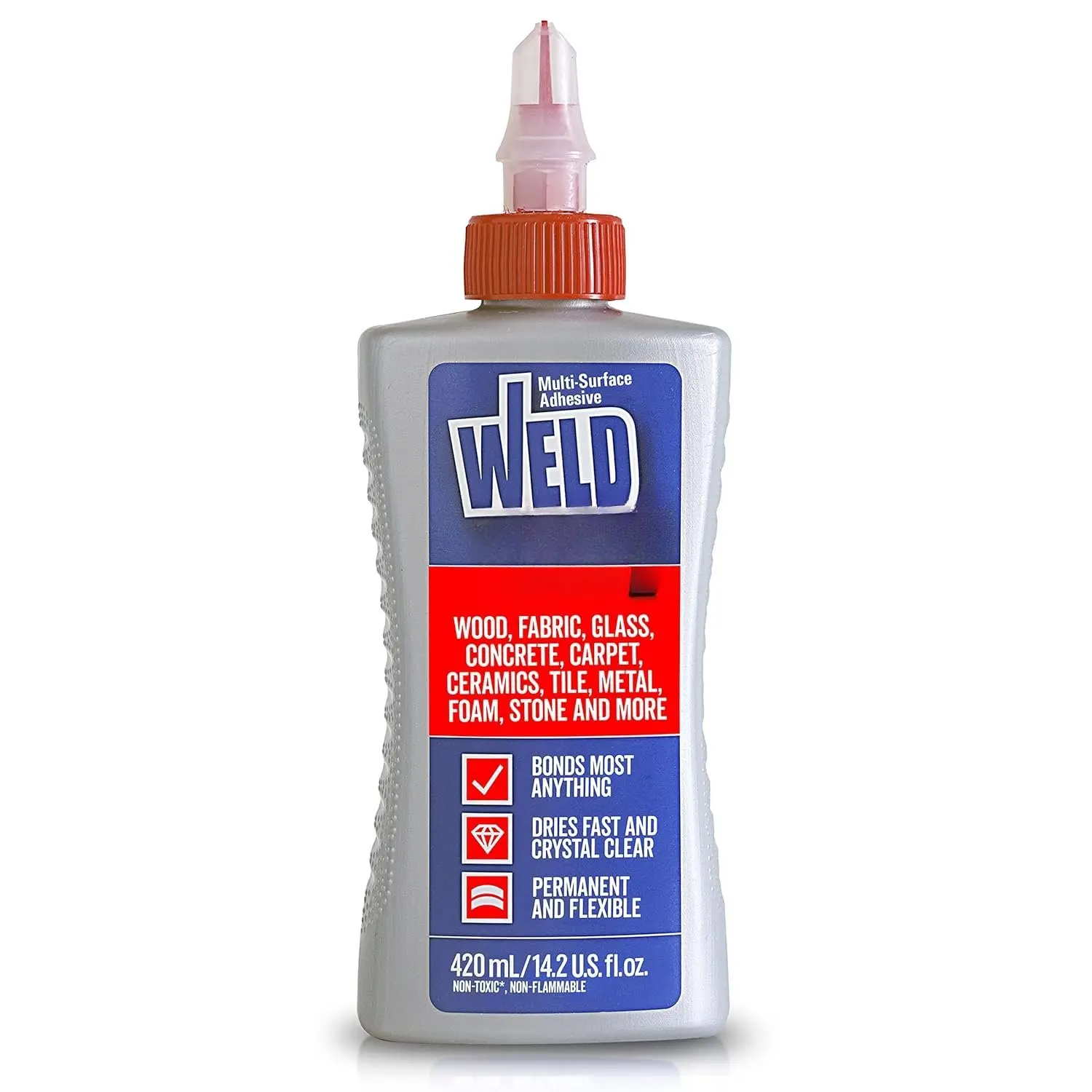 Purpose Glue, Bonds  Anything!  Glue, Use as  Glue or on Glass Crafts Ceramic Mosaic Porcelain Tile Stone Fabric Carpet Metal & More. Dries  Clear 5.4 oz / 160 ml