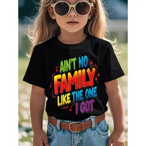Matching Family Reunion T-Shirts Suitable for Boys & Girls - "Ain't No Family Like The One I Got" Funny Shirt, Pure Cotton Breathable Crewneck Tee for, Casual Matching Outfits for Family Photos & Casual Attire