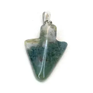 Arrowhead Gemstone Pendant - Jasper