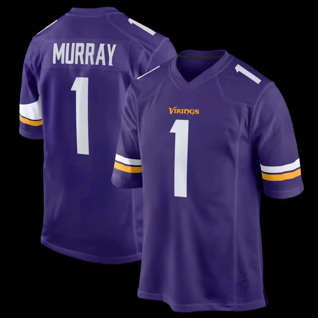 Murray #1 Inspired Football Jersey, Minnesota Purple Player Style Game Jersey, American Football Fan Shirt, Unisex Sports Apparel, Game Day Streetwear Outfit, Gift for Football Lovers