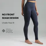 Colorfulkoala Women's No Front Seam Dreamlux High-Waisted Tummy Control Activewear Yoga Pants - Women's Clothes, Athletic Workout Leggings with Inner Pocket (25"/28") - Back to School Outfits,sohochic