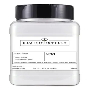Raw Essentials MSG - Savory Flavor Enhancer - 11.5 Ounce Bottle - Used in Soups, Stews, Stir-Fries, Gravies and Asian Cuisine