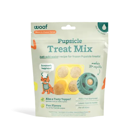 WOOF Pupsicle Mix, Easy-to-Make Treat Refills for Pupsicle Interactive Dog Toy, Lower Calorie Tasty Pops Made with Wholesome Ingredients