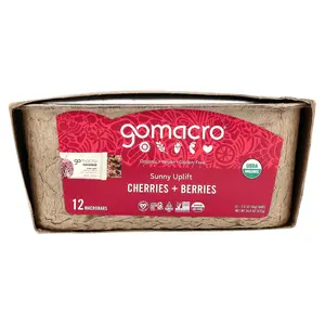 GoMacro MacroBar®, Sunny Uplift®, Cherries + Berries, 12 Bars, 2 oz (56 g) Each