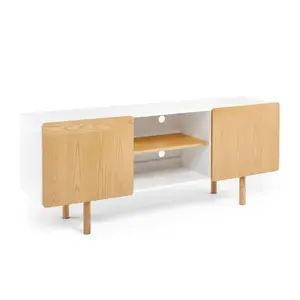 Poppin Cleo Credenza, 70", Natural Ash