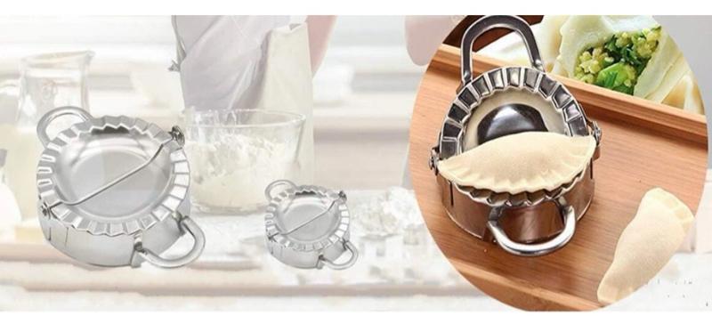 Stainless Steel Dumpling Ravioli Meatpie Maker for Easy Cooking and Durable Design