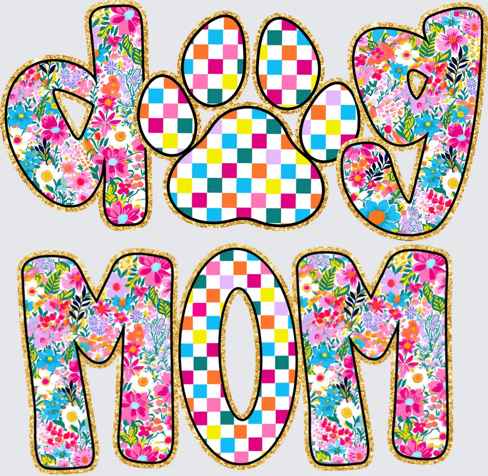 Dog MAMA floral