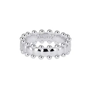 CERBERUS RING Solid White Gold